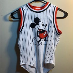 mickey mouse jersey bodysuit